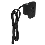 Recliner Chair Charger with Dual USB Port 5V 2A for Desktop Sofa Bedside FurnitureBlack US 100‑240V
