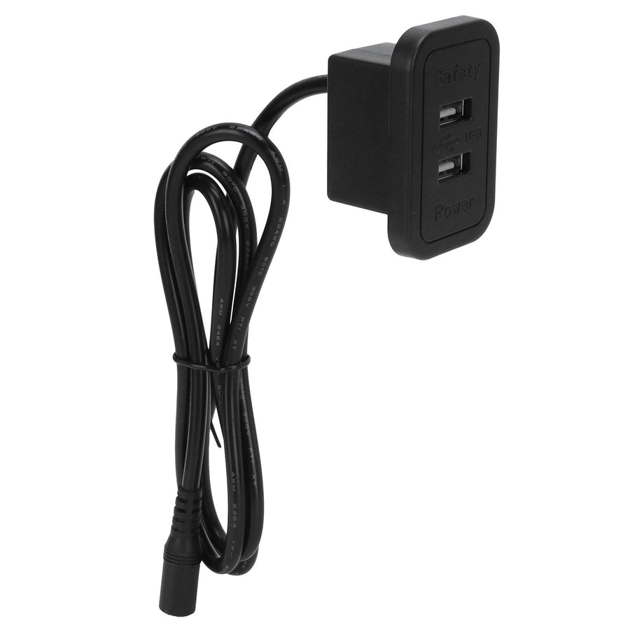 Recliner Chair Charger with Dual USB Port 5V 2A for Desktop Sofa Bedside FurnitureBlack US 100‑240V