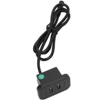 Recliner Chair Charger with Dual USB Port 5V 2A for Desktop Sofa Bedside FurnitureBlack US 100‑240V