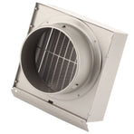 Stainless Steel Ventilation Duct Wall Air Vent Cap for Ventilator Exhaust Fan Range Hood150mm Pipe Diameter
