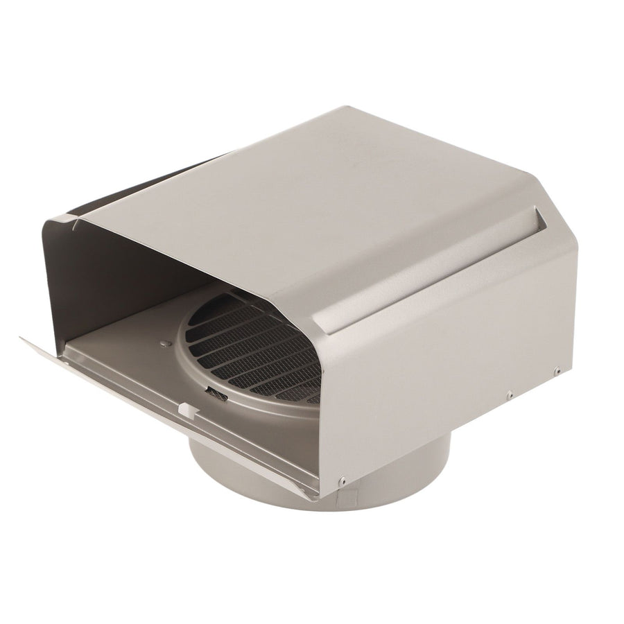 Stainless Steel Ventilation Duct Wall Air Vent Cap for Ventilator Exhaust Fan Range Hood150mm Pipe Diameter