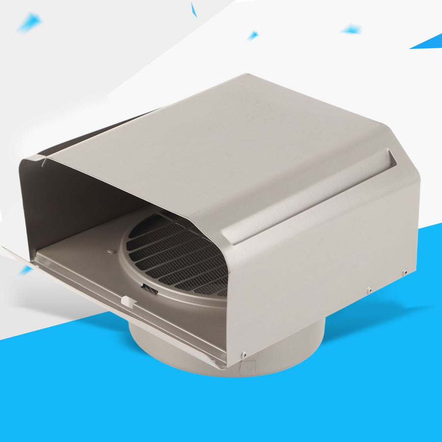Stainless Steel Ventilation Duct Wall Air Vent Cap for Ventilator Exhaust Fan Range Hood150mm Pipe Diameter