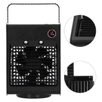 2 in 1 Oscillating Spray Humidification Fan with Light USB Charging Desktop Air Cooler Fan for HomeBlack