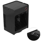 2 in 1 Oscillating Spray Humidification Fan with Light USB Charging Desktop Air Cooler Fan for HomeBlack