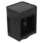 2 in 1 Oscillating Spray Humidification Fan with Light USB Charging Desktop Air Cooler Fan for HomeBlack