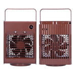 2 in 1 Oscillating Spray Humidification Fan with Light USB Charging Desktop Air Cooler Fan for Home(Café )