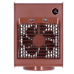 2 in 1 Oscillating Spray Humidification Fan with Light USB Charging Desktop Air Cooler Fan for Home(Café )