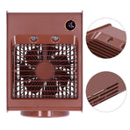 2 in 1 Oscillating Spray Humidification Fan with Light USB Charging Desktop Air Cooler Fan for Home(Café )