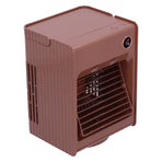 2 in 1 Oscillating Spray Humidification Fan with Light USB Charging Desktop Air Cooler Fan for Home(Café )
