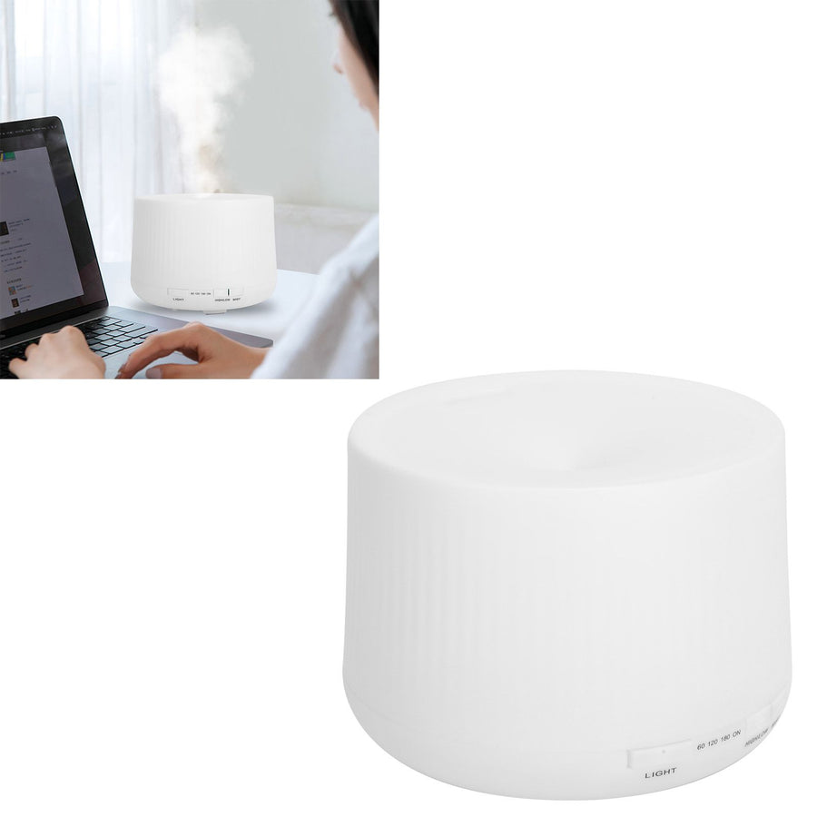 500ml Mini Humidifier with 7 LED Color Silent Ambient Light Aroma Diffuser 100‑240VEU Plug