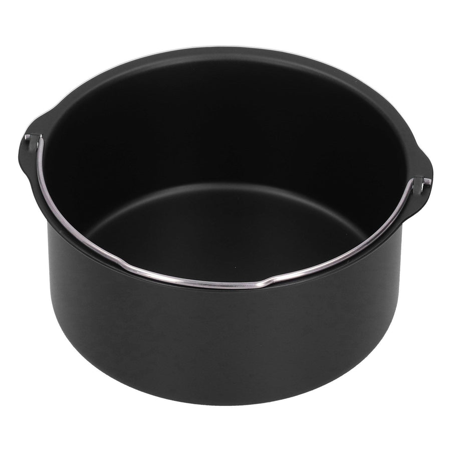 Cake Barrel Carbon Steel NonStick Cake Baking Tray Kitchen Electric Fryer Accessory(8in )
