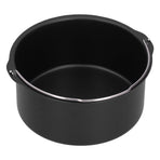 Cake Barrel Carbon Steel NonStick Cake Baking Tray Kitchen Electric Fryer Accessory(8in )
