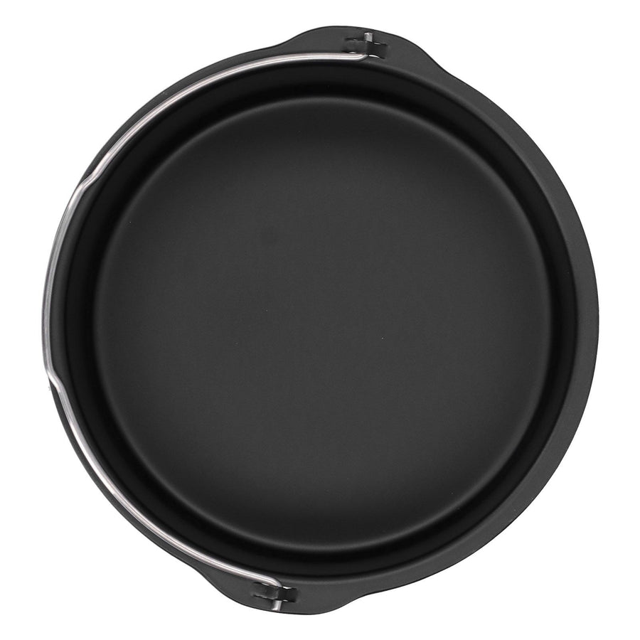 Cake Barrel Carbon Steel NonStick Cake Baking Tray Kitchen Electric Fryer Accessory(8in )