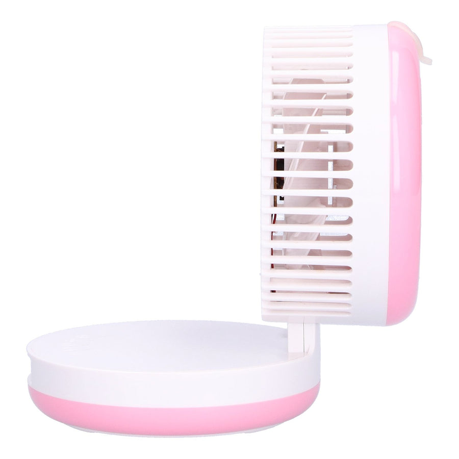 Desktop Humidifying Electric Fan Foldable Water Spray Mist Fan USB Charging for Home Office