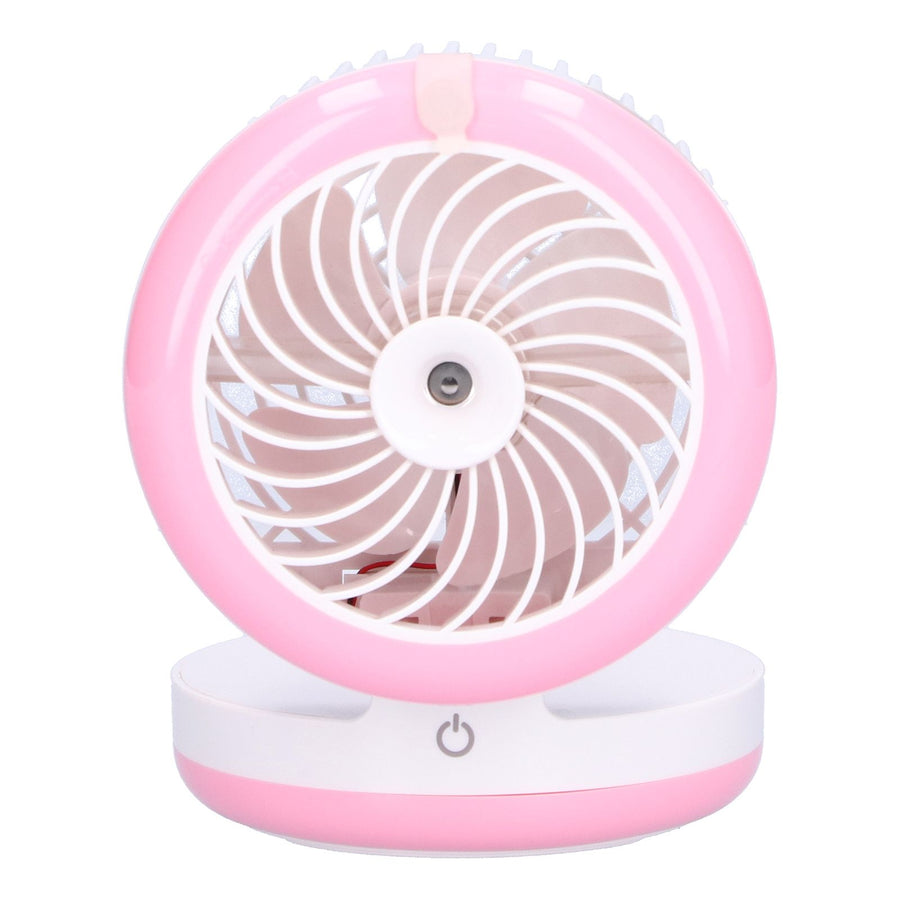 Desktop Humidifying Electric Fan Foldable Water Spray Mist Fan USB Charging for Home Office