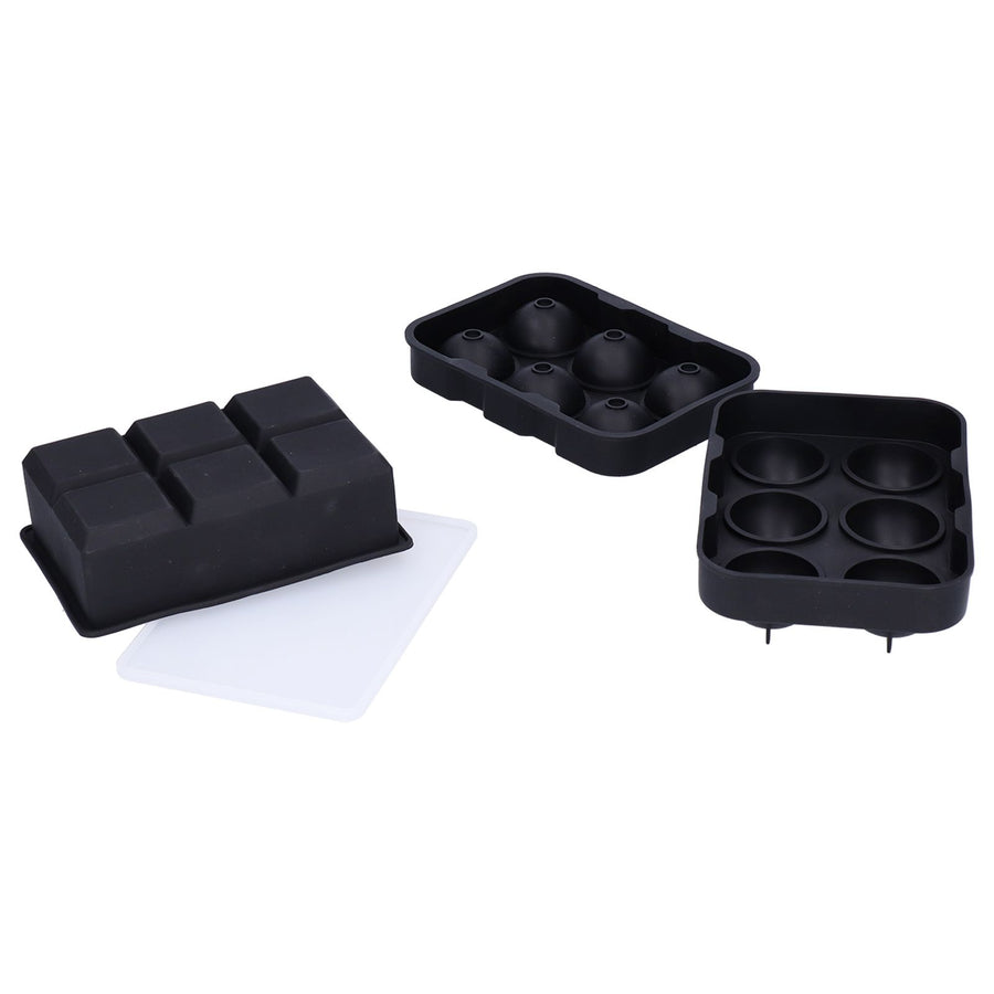2PCS 6 Grid Ice Cubes Tray Silicone NonStick Ice Cubes Maker DIY Kitchen Accessories
