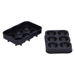 2PCS 6 Grid Ice Cubes Tray Silicone NonStick Ice Cubes Maker DIY Kitchen Accessories