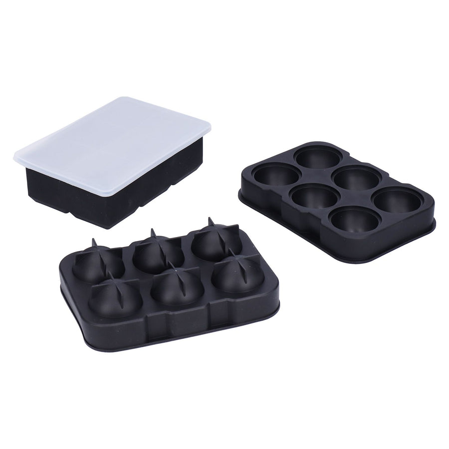 2PCS 6 Grid Ice Cubes Tray Silicone NonStick Ice Cubes Maker DIY Kitchen Accessories