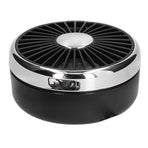 Car Fan 360° Rotatable Singlehead Electric Fan Three Speed Electric Fan with USB Powered Black Silver