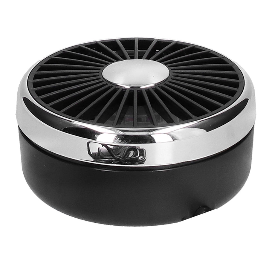 Car Fan 360° Rotatable Singlehead Electric Fan Three Speed Electric Fan with USB Powered Black Silver
