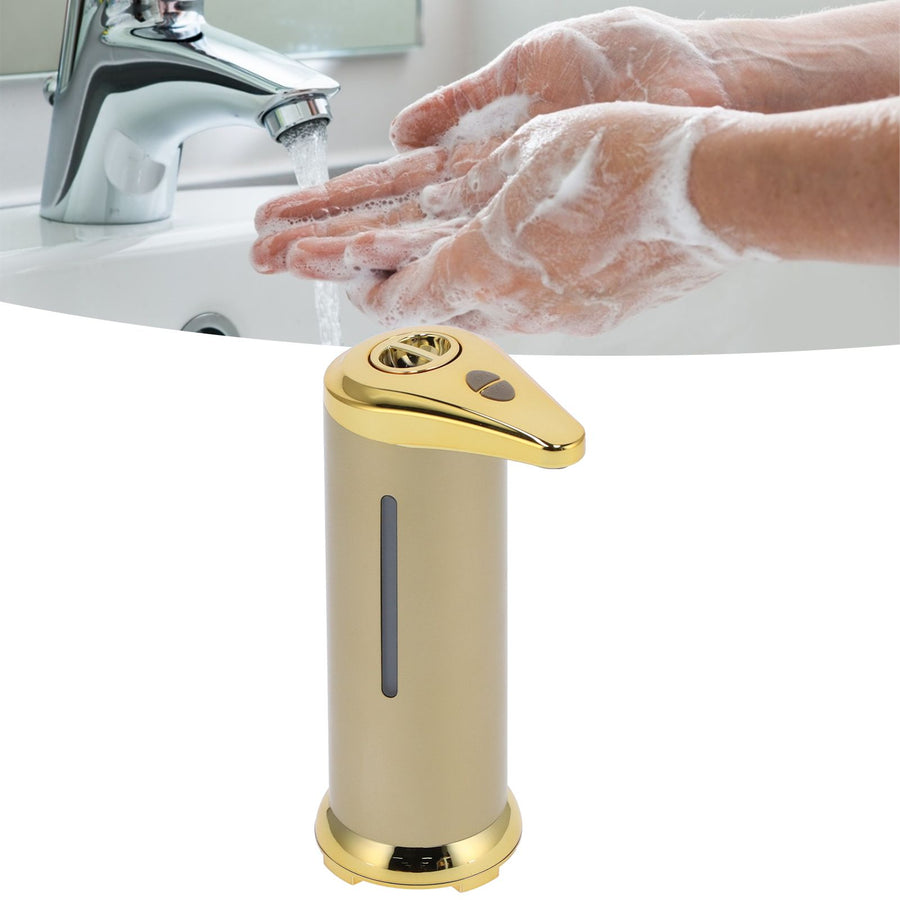 250ml Soap Dispenser Touchless Infrared Sensor Automatic Liquid Soap Dispenser for Home BathroomGold