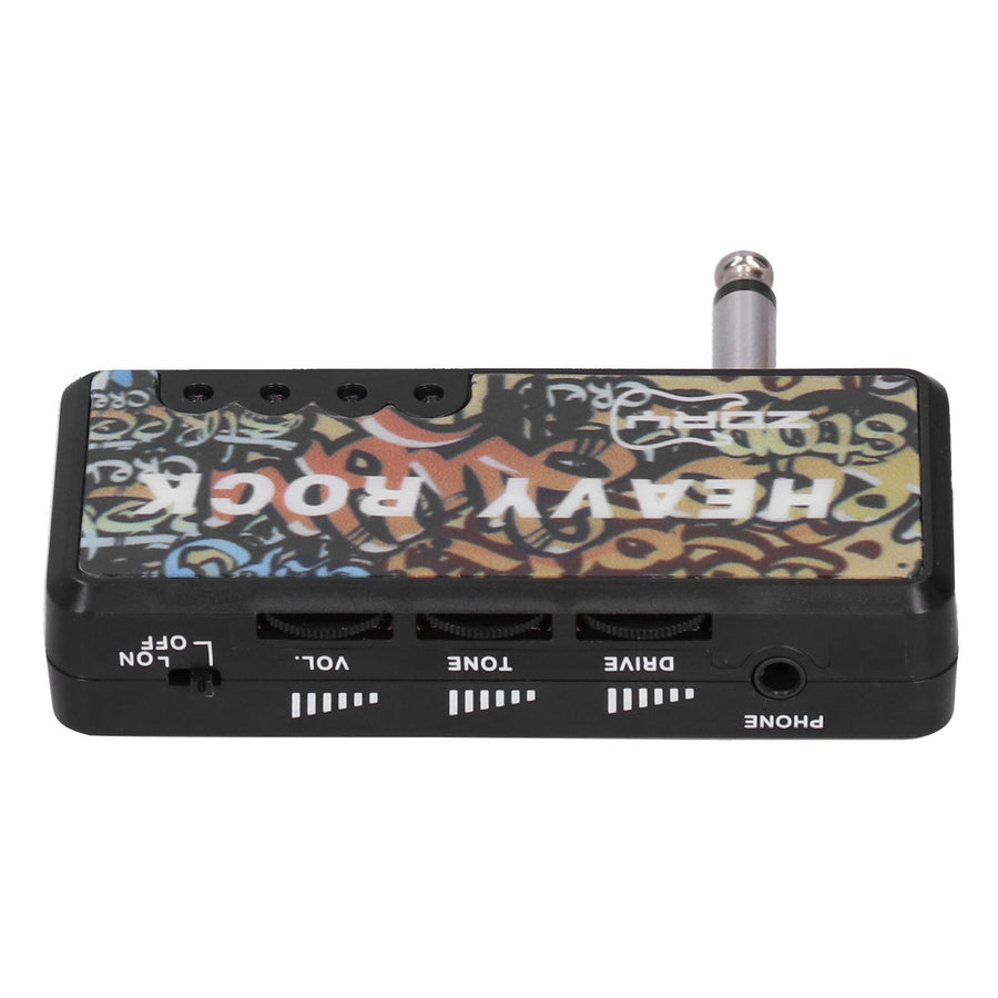 Electric Guitar Bass Headphone Amplifier with Audio Cable Adapter USB Charging Guitar Accessories