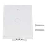 Remote Control Switch 1 Way Glass Voice Control NonCapacitance Touch Switch for Tuya Wide Voltage 100240V