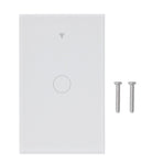 Remote Control Switch 1 Way Glass Voice Control NonCapacitance Touch Switch for Tuya Wide Voltage 100240V
