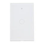 Remote Control Switch 1 Way Glass Voice Control NonCapacitance Touch Switch for Tuya Wide Voltage 100240V