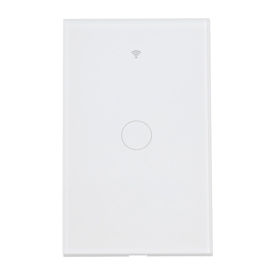 Remote Control Switch 1 Way Glass Voice Control NonCapacitance Touch Switch for Tuya Wide Voltage 100240V