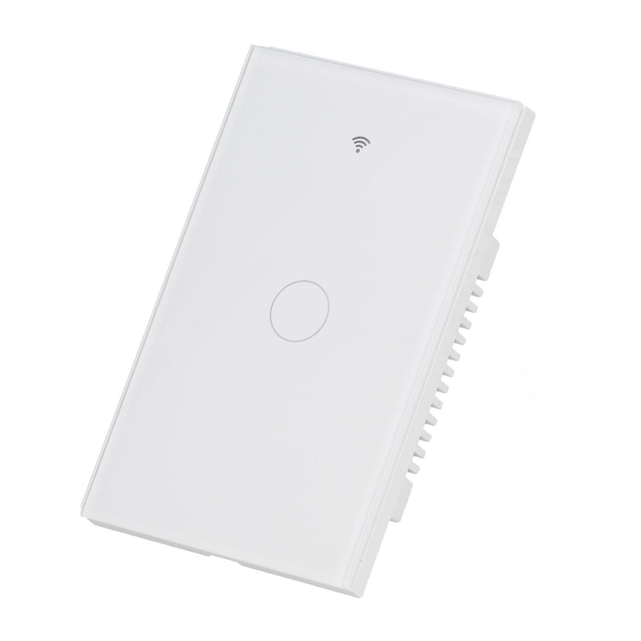 Remote Control Switch 1 Way Glass Voice Control NonCapacitance Touch Switch for Tuya Wide Voltage 100240V