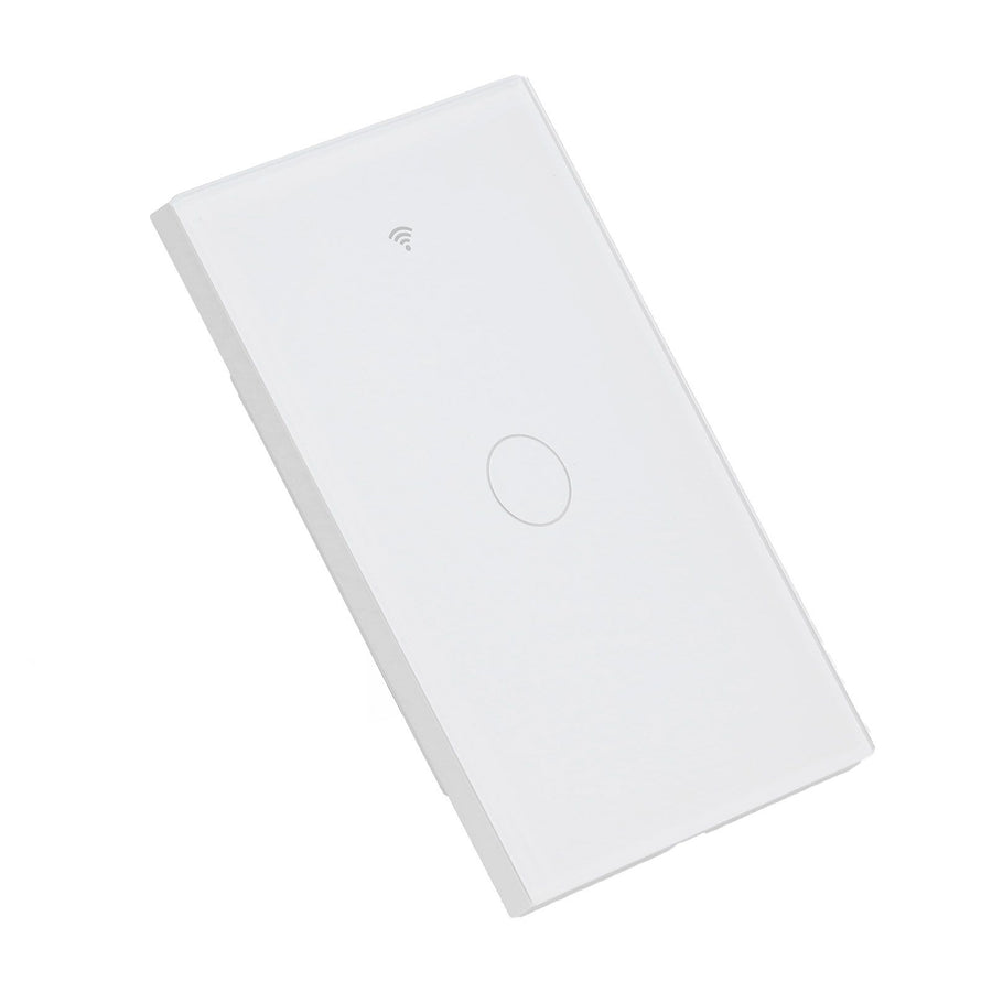 Remote Control Switch 1 Way Glass Voice Control NonCapacitance Touch Switch for Tuya Wide Voltage 100240V