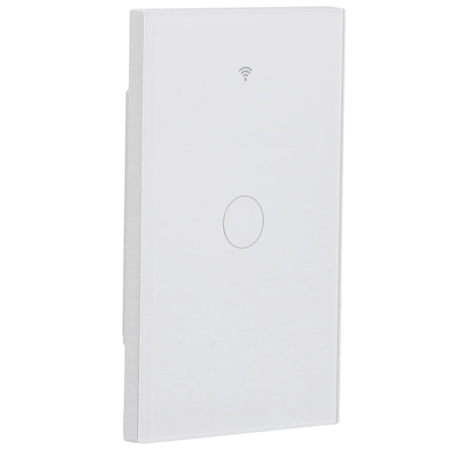 Remote Control Switch 1 Way Glass Voice Control NonCapacitance Touch Switch for Tuya Wide Voltage 100240V