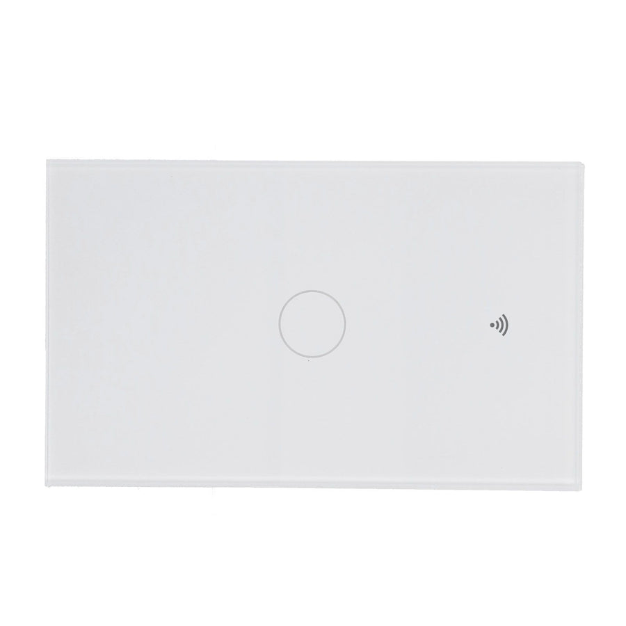 Remote Control Switch 1 Way Glass Voice Control NonCapacitance Touch Switch for Tuya Wide Voltage 100240V