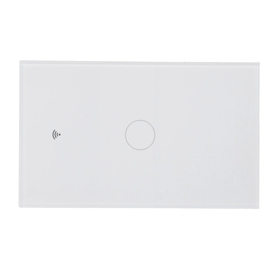 Remote Control Switch 1 Way Glass Voice Control NonCapacitance Touch Switch for Tuya Wide Voltage 100240V