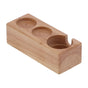 3‑Hole Composite Wood Coffee Handle Holder Rack Base Coffee Tamper Stand for Bar Coffee Shop