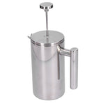 Stainless Steel Coffee Maker Portable Manual Coffee Pot Kettle Cup for Home Office800ml