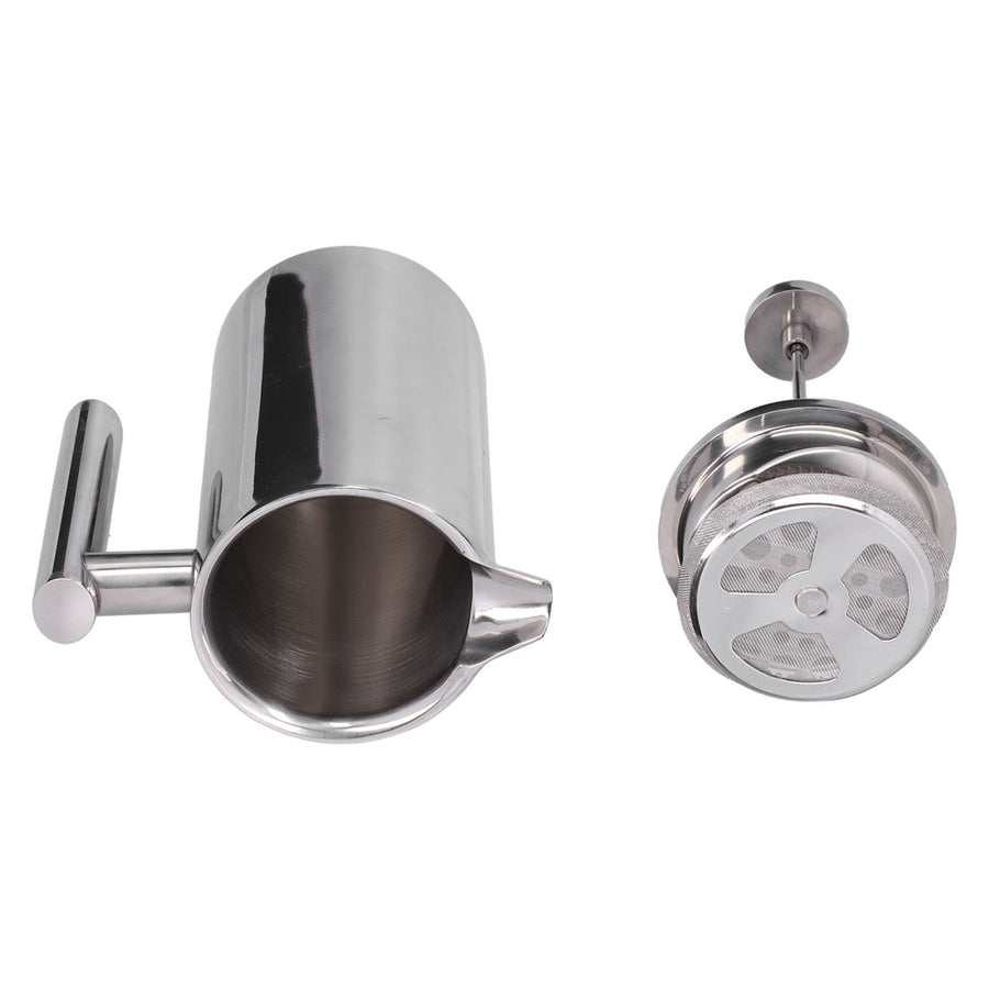 Stainless Steel Coffee Maker Portable Manual Coffee Pot Kettle Cup for Home Office800ml