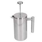 Stainless Steel Coffee Maker Portable Manual Coffee Pot Kettle Cup for Home Office1000ml