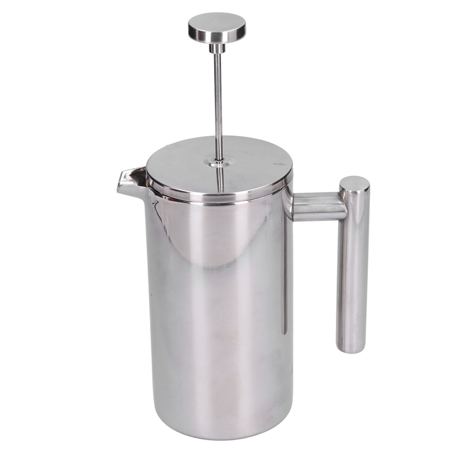 Stainless Steel Coffee Maker Portable Manual Coffee Pot Kettle Cup for Home Office1000ml