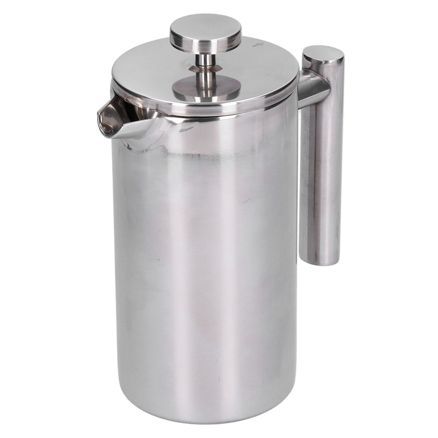 Stainless Steel Coffee Maker Portable Manual Coffee Pot Kettle Cup for Home Office1000ml