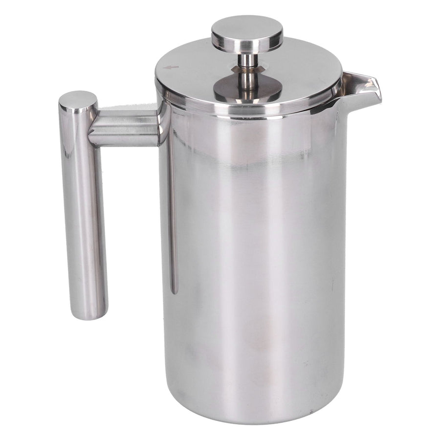 Stainless Steel Coffee Maker Portable Manual Coffee Pot Kettle Cup for Home Office1000ml
