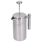 Stainless Steel Coffee Maker Portable Manual Coffee Pot Kettle Cup for Home Office1000ml