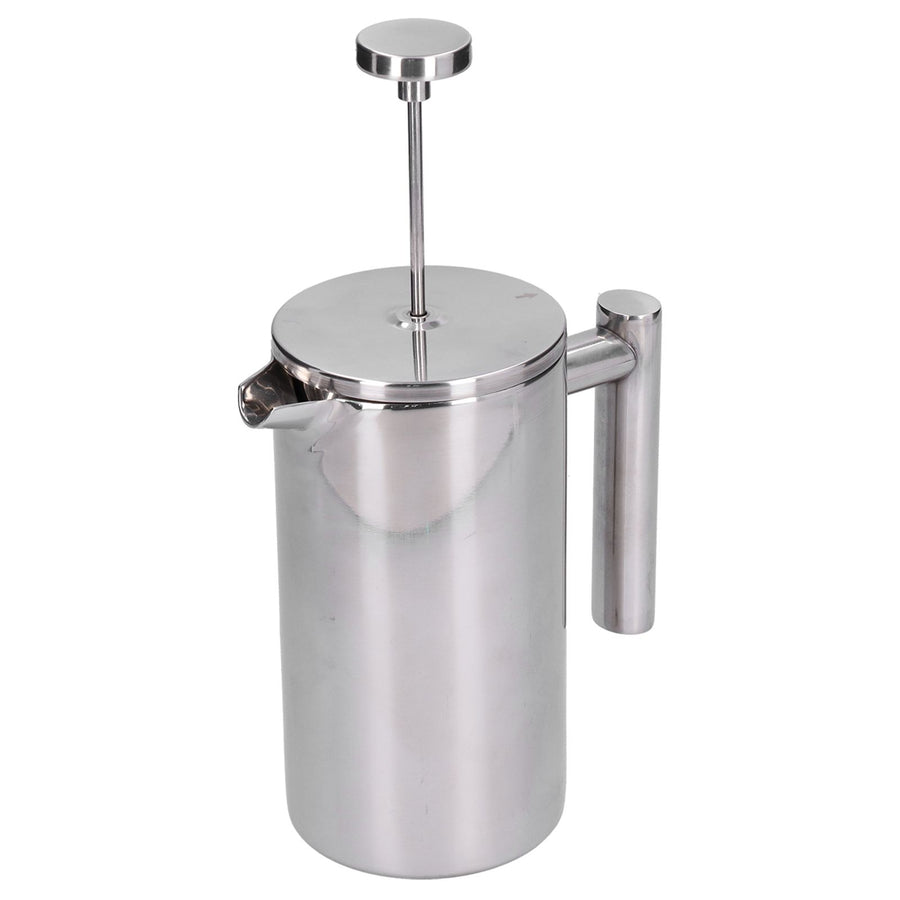 Stainless Steel Coffee Maker Portable Manual Coffee Pot Kettle Cup for Home Office1000ml