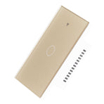 Single Touch Switch for Zigbee Tuya Remote Wall Switch Plate with Voice Control 100‑240VGold