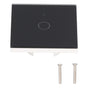 SingleGang Touch Switch for Tuya Zigbee Intelligent Remote Light Switch Plate with Backlight(Black )