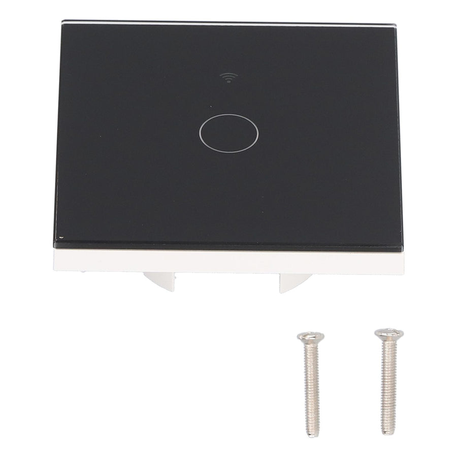 SingleGang Touch Switch for Tuya Zigbee Intelligent Remote Light Switch Plate with Backlight(Black )
