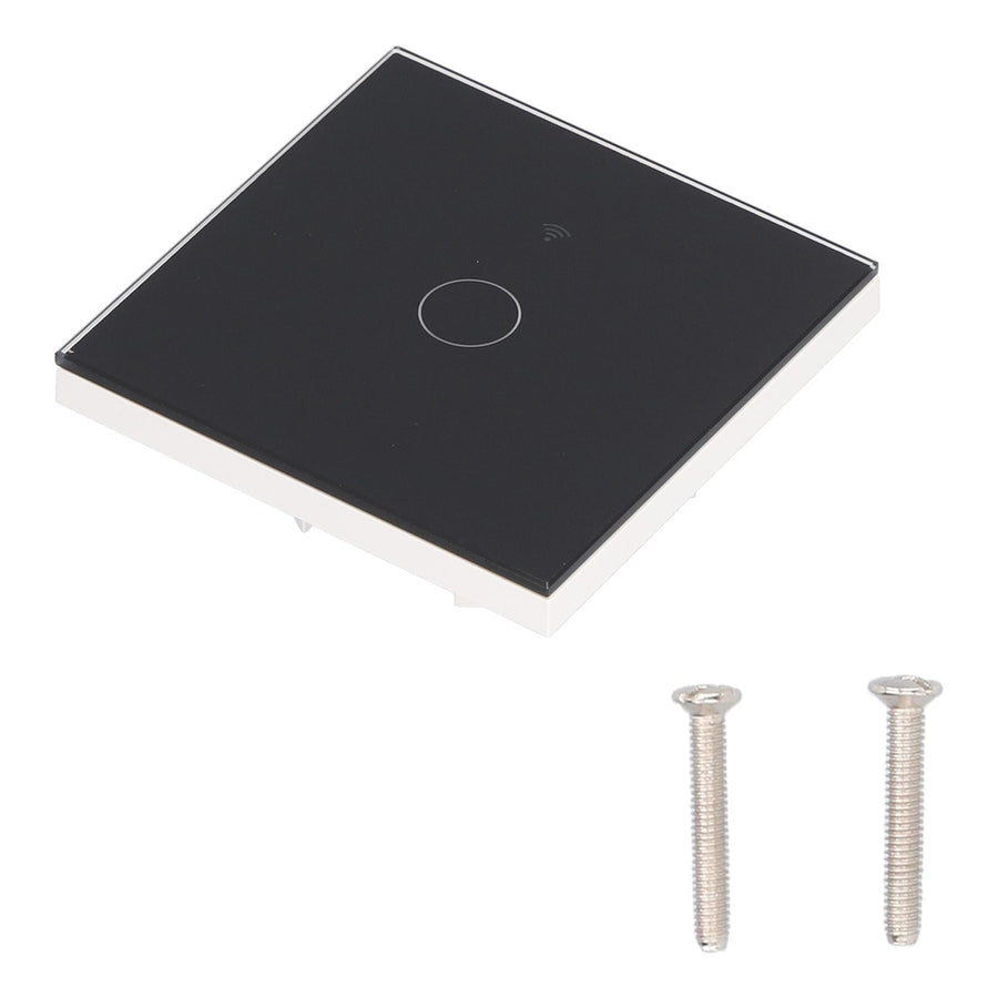 SingleGang Touch Switch for Tuya Zigbee Intelligent Remote Light Switch Plate with Backlight(Black )