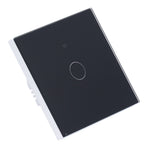 SingleGang Touch Switch for Tuya Zigbee Intelligent Remote Light Switch Plate with Backlight(Black )