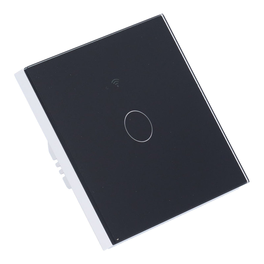 SingleGang Touch Switch for Tuya Zigbee Intelligent Remote Light Switch Plate with Backlight(Black )